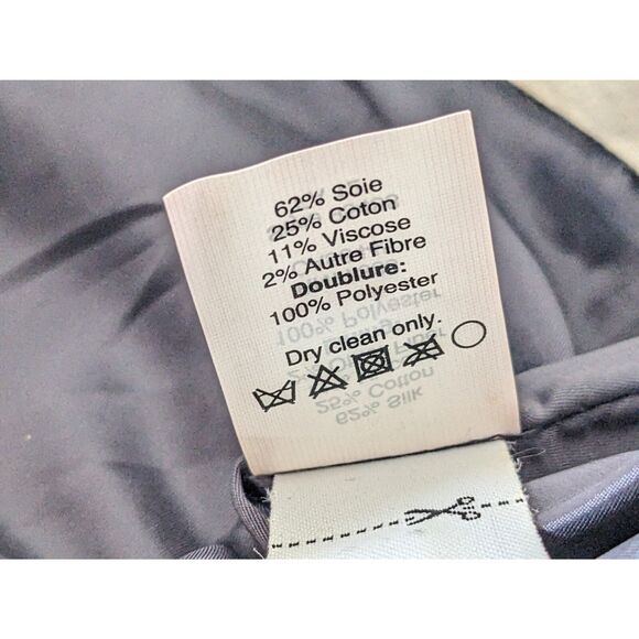 J. Crew Cafe Capri Dress Pants Mid Rise Straight Leg Metallic Tweed Size 6 Blue - Picture 6 of 8